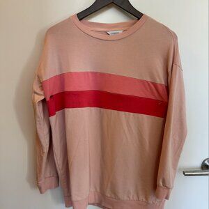 Seraphine Pink Ombre Colourblock Maternity to Nursing Sweater